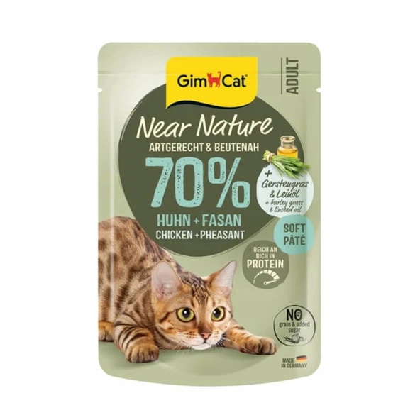 GimCat Near Nature Tavuklu & Sülün Etli 85Gr ürün görseli 1