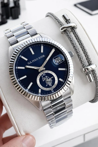 U.S.Polo Assn Çelik Kasa Ve Kordon 2 Yıl Garantili 3 Atm Suya Dayanıklı Erkek Kol Saati E.PA1148-02 ürün görseli 1
