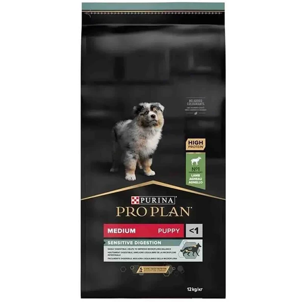 Pro Plan Opti Digest Kuzulu Yavru Köpek Maması 12 Kg ürün görseli 1