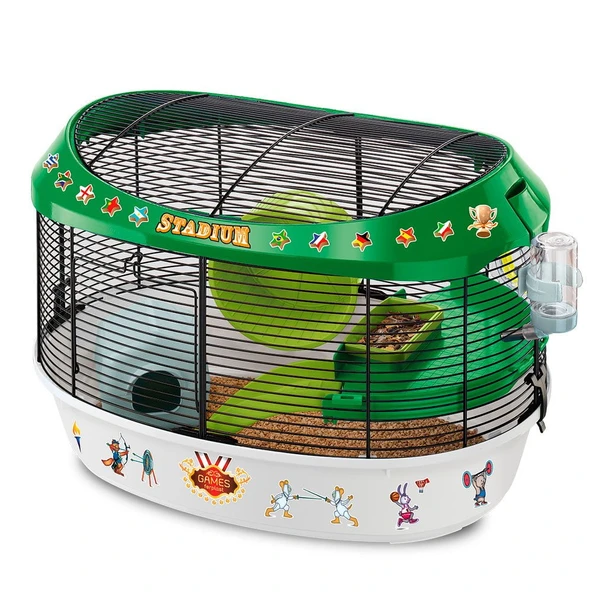 Ferplast Stadium Hamster Kafesi Siyah 49x34x33Cm ürün görseli 1