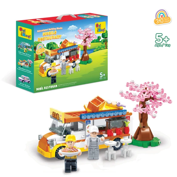 Ogi Mogi Toys Eğitici Bloklar Mobil Restoran 310 Parça Yapı Seti ürün görseli 1