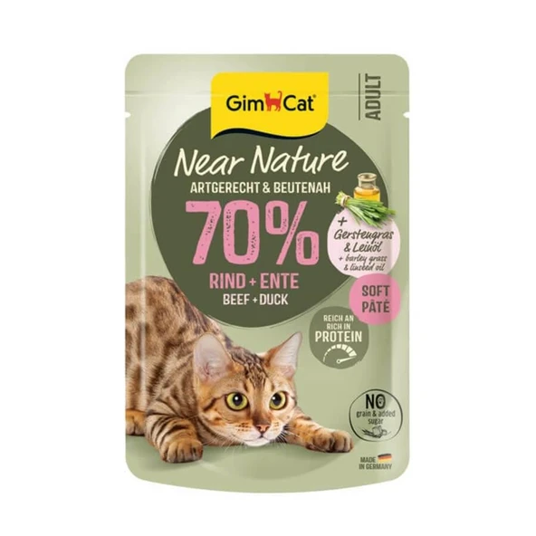 GimCat Near Nature Sığır Etli & Ördekli 85Gr ürün görseli 1