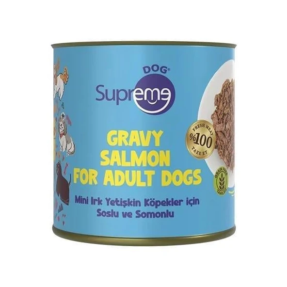 Supreme Dog Soslu ve Somonlu Küçük Irk Yetişkin Köpek Konserve Maması 200gr ürün görseli 1