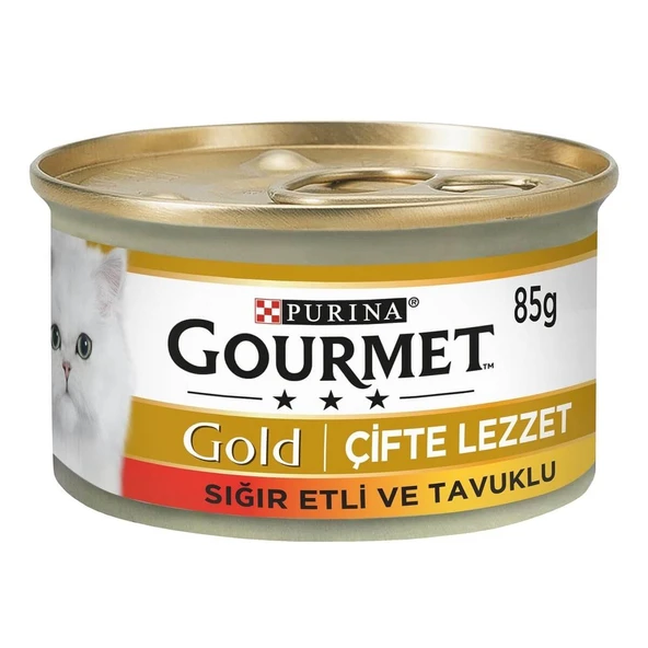 Gourmet Gold Sığır Etli Tavuklu Kedi Konservesi 85 Gr ürün görseli 1