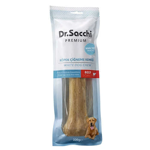 Dr.Sacchi Premium Sığır Etli Doğal Sığır Derisi Press Kemik Tahılsız Köpek Ödülü 10” 1'li 230 Gr ürün görseli 1