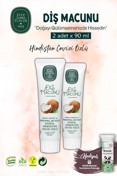 Hindistan Cevizi Özlü x2 Diş Macunu 90 ml  ve ROSIE ürün görseli 1