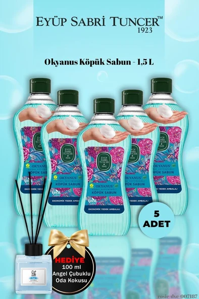 5'li Eyüp Sabri Tuncer Okyanus Köpük Sabun 1,5 L  Angel Koku Hediye ürün görseli 1