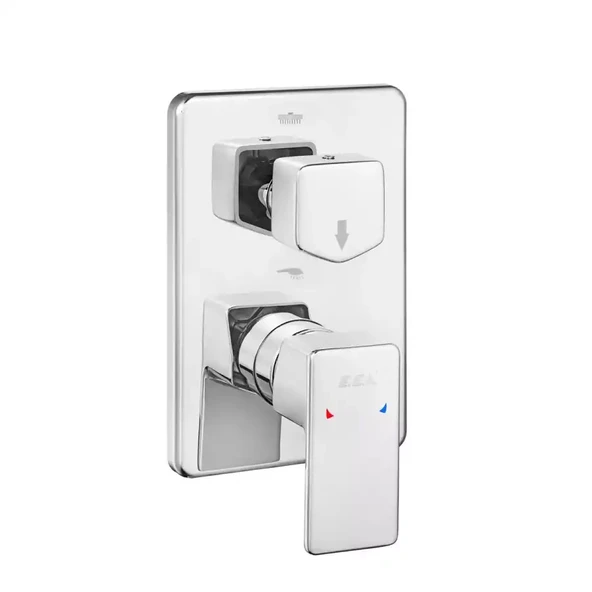 Eca Royal Krom Ankastre Banyo/Duş 2 Yollu Sıva Üstü 102167251-KDE ürün görseli 1