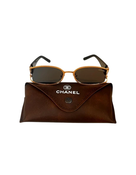 CHANEL GOLD ÇERÇEVELİ KADIN GÜNEŞ GÖZLÜĞÜ ürün görseli 1