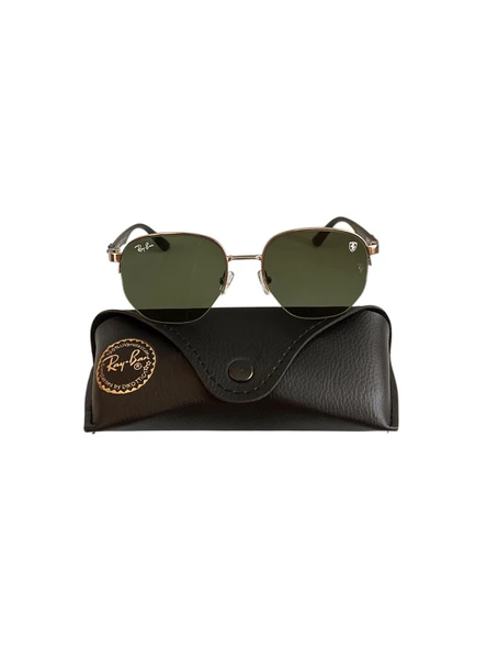RAY BAN UNİSEX YARI GÜMÜŞ ÇERÇEVELİ GÜNEŞ GÖZLÜĞÜ EKARTMA 56 ürün görseli 1