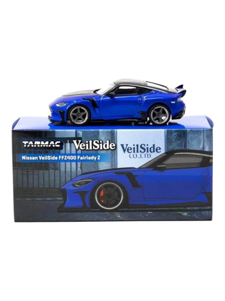 Tarmac Works Nissan Veilside FFZ400 Fairlady Z Mavi 1/64 Model Araba ürün görseli 1