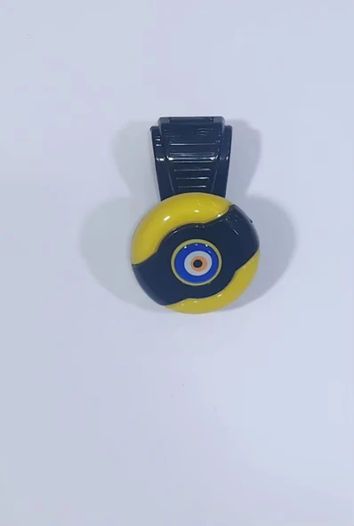 Direksiyon Topuzu Sarı Siyah Nazar Boncuk Modelli ürün görseli 1