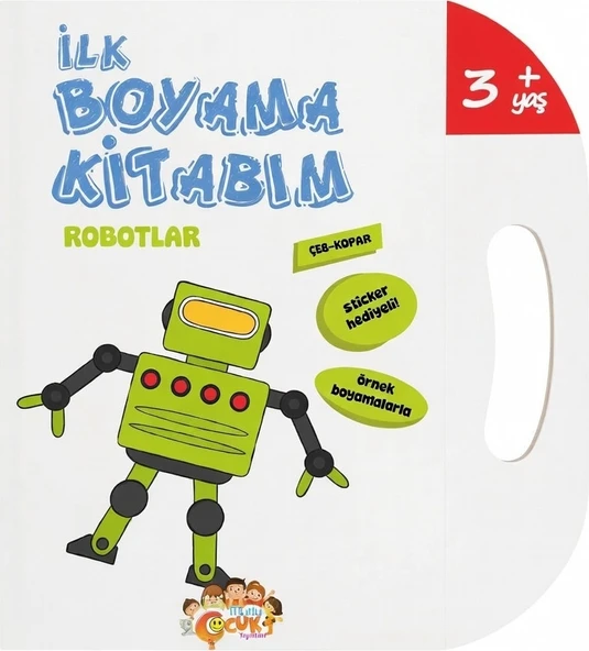 Mutlu Çocuk Yayınları Ilk Boyama Kitabım Robotlar ürün görseli 1