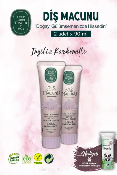 İngiliz Karbonatı x2 Diş Macunu 90 ml  ve ROSIE ürün görseli 1