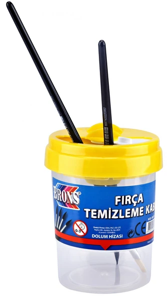 Brons Fırça Temizleme Kabı ürün görseli 1