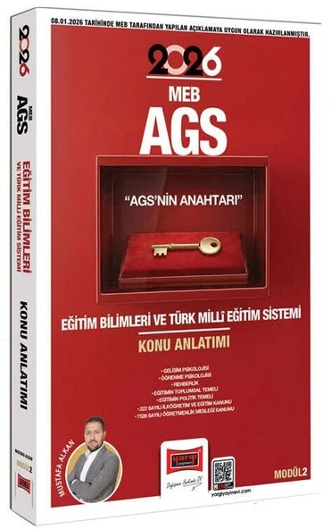 YENİ AGS - Yargı 2026 MEB-AGS nin Anahtarı Eğitim Bilimleri Türk Milli Eğitim Sistemi Konu Anlatımlı Modül-2 - Mustafa Alkan Yargı Yayınları ürün görseli 1