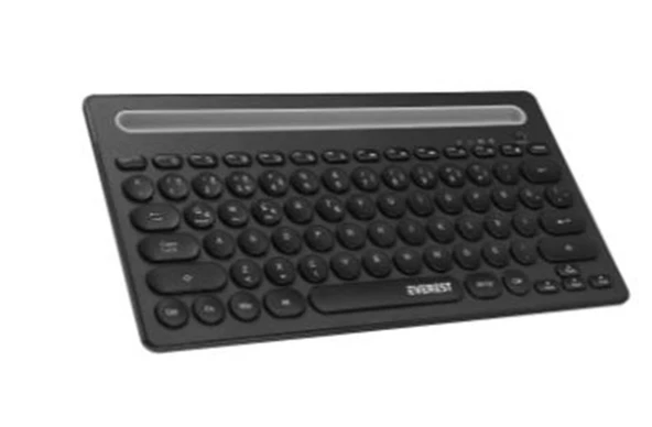 Everest KB-BT84 Siyah-Gri Bluetooth Ultra İnce+Şarjlı Q Mac-Win-Android-Ios Uyumlu Kablosuz klavye ürün görseli 1