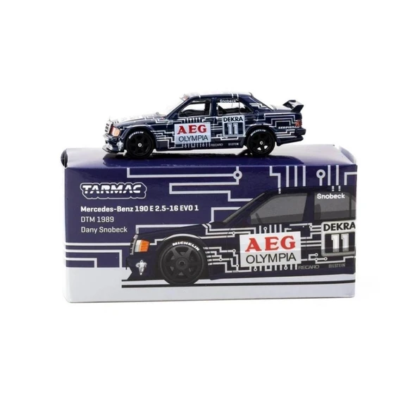 Tarmac Works Mercedes Benz 190 E 2.5 16 EVO 1 DTM 1989 1/64 Model Araba ürün görseli 1