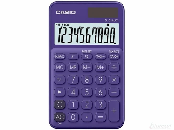 Casio SL-310UC-PL Cep Tipi 10 Hane Mor Hesap Makinesi ürün görseli 1