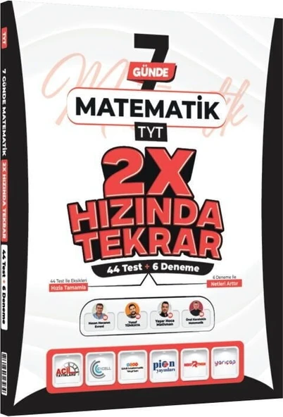 Ders Platosu TYT Matematik 7 Günde 2X Hızında Tekrar Deneme ürün görseli 1