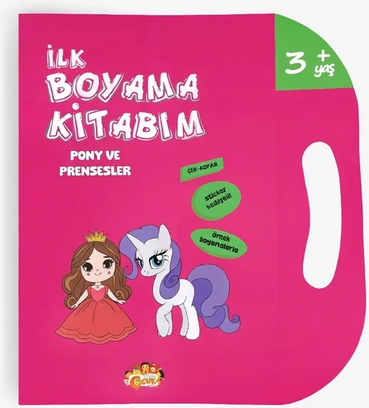 Mutlu Çocuk Yayınları Ilk Boyama Kitabım Pony ve Prensesler ürün görseli 1