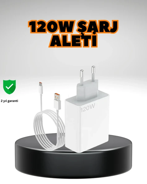 120 Watt Ultra Hızlı Şarj Seti Realme 7 8 9 Pro Uyumlu ürün görseli 1
