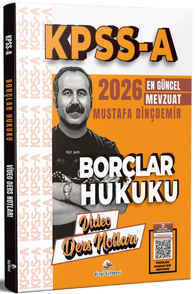 Dizgi Kitap 2026 KPSS A Grubu Borçlar Hukuku Video Ders Notları - Mustafa Dinçdemir Dizgi Kitap ürün görseli 1