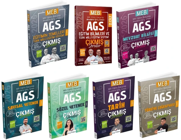 YENİ AGS - Dizgi Kitap 2026 MEB-AGS Tüm Dersler Çıkmış Sorular 7 li Set Dizgi Kitap ürün görseli 1