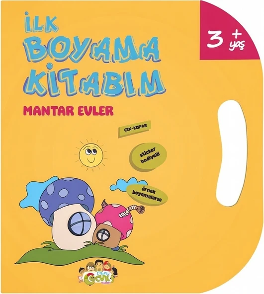 Mutlu Çocuk Yayınları Ilk Boyama Kitabım Mantar Evler ürün görseli 1