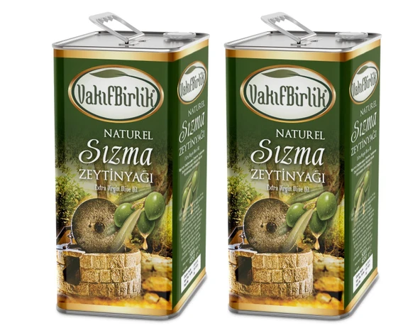 VAKIFBİRLİK Soğuk Sıkım Natürel Sızma 2x5L Zeytinyağı ürün görseli 1