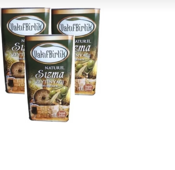 VAKIFBİRLİK Soğuk Sıkım Natürel Sızma 3x5L Zeytinyağı ürün görseli 1