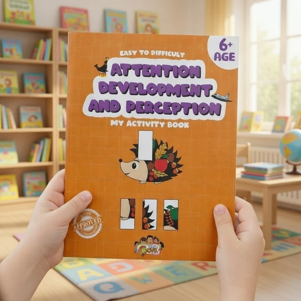 Mutlu Çocuk Attention Development And Perception Activity Book ürün görseli 1