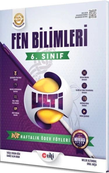 6. Sınıf Fen Bilimleri Haftalık Ödev Föyleri Ulti Yayınları ürün görseli 1