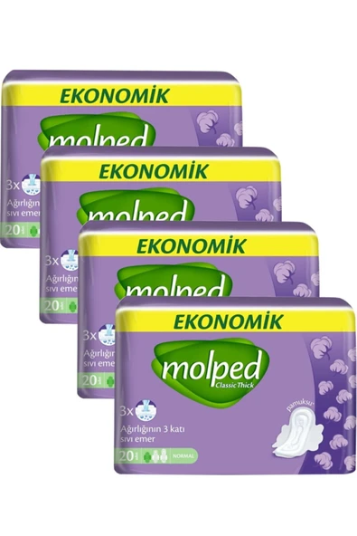 Molped Ekonomik Classic Thick 20'lix4 Paket ürün görseli 1