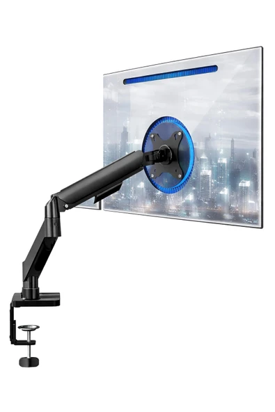 17-32" Tek Kollu Monitör Kolu VESA Uyumlu Tam Hareketli 9 kg Taşıma Kapasiteli Monitör Standı ürün görseli 1