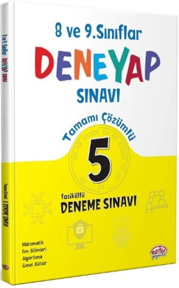 8. ve 9. Sınıf Tüm Dersler Deneyap 5 Deneme Editör Yayınları ürün görseli 1