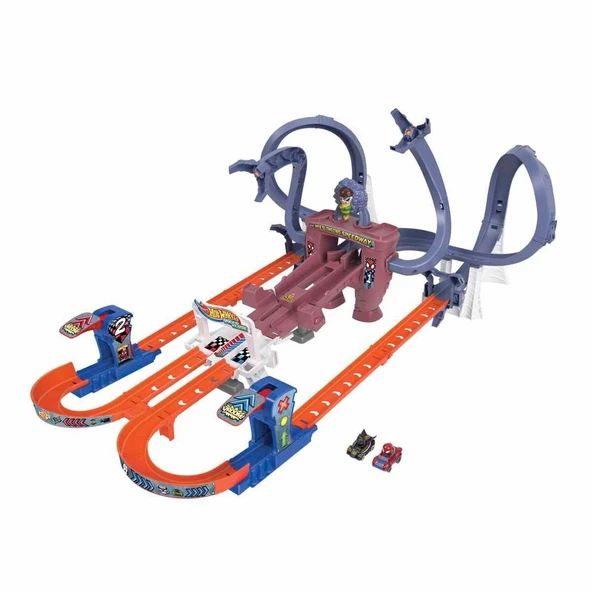 HPL34 Hot Wheels Racerverse Marvel Pist Seti - Resim 2