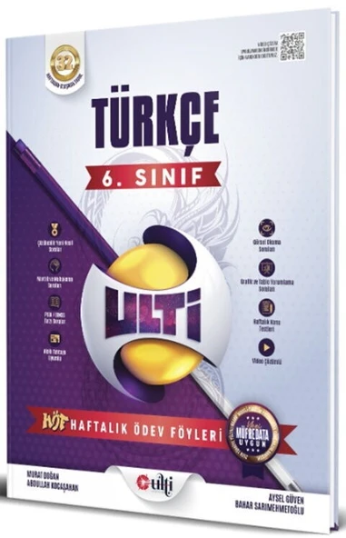 6. Sınıf Türkçe Haftalık Ödev Föyleri Ulti Yayınları ürün görseli 1