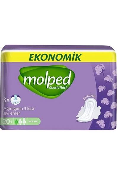 Molped Ekonomik Classic Thick 20li Normal 8 Adet - Resim 2