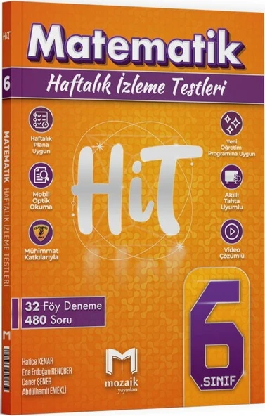 6. Sınıf Matematik HİT 32 Deneme Mozaik Yayınları ürün görseli 1