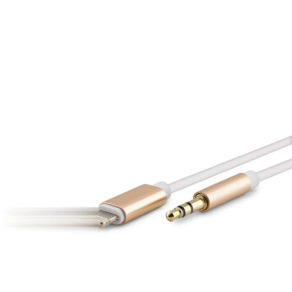 Lıghtnıng To 3.5 Mm Kablo 1M Beyaz HDX1008 ürün görseli 1