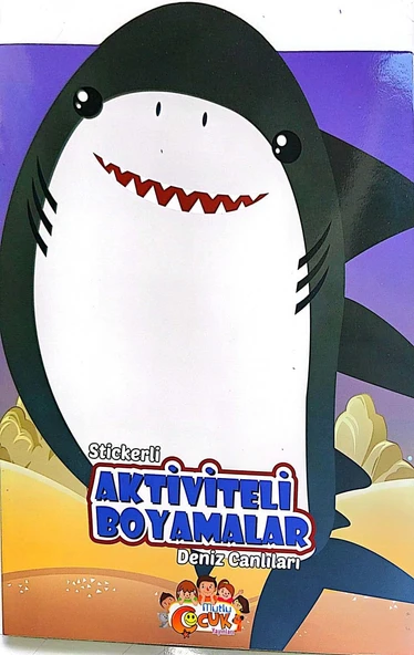 Stickerli Aktiviteli Boyamalar - Deniz Canlıları ürün görseli 1