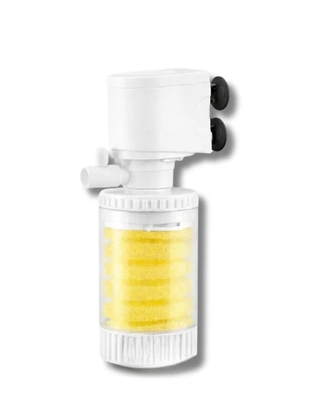 Jingye JY-8100F Şeffaf Gövdeli Akvaryum İç Filtre 6W 500L/H Beyaz | Sessiz ve Güçlü Filtrasyon ürün görseli 1