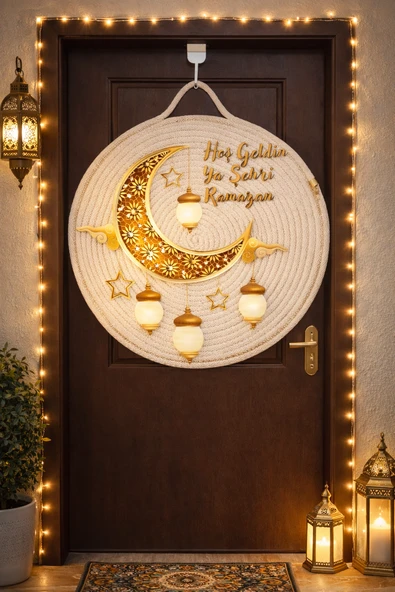 Hoş Geldin Ya Şehri Ramazan Kapı ve Duvar Süsü ürün görseli 1
