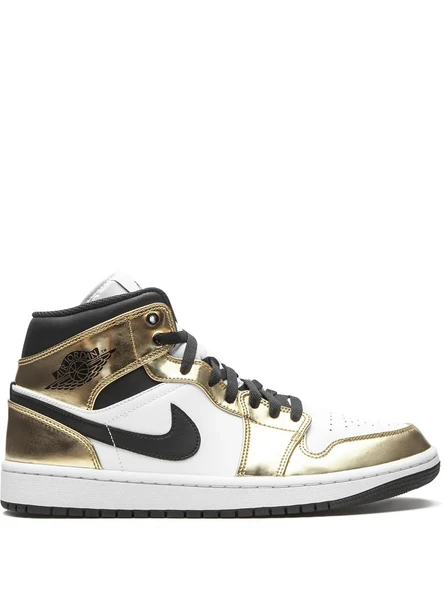 Air Jordan 1 Mid SE Metallic Gold/Black/White ürün görseli 1