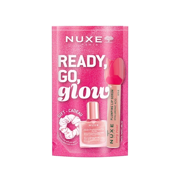 Nuxe Ready Go Glow Pink Işıltı Verici Çiçeksi Kokulu Bakım Seti ürün görseli 1