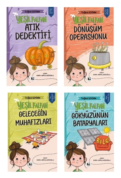 Yeşil Kalkan Seti 4 Kitap (Atık Dedektifi + Dönüşüm Operasyonu + Geleceğin Muhafızları + Gökyüzünün Bataryaları) ürün görseli 1