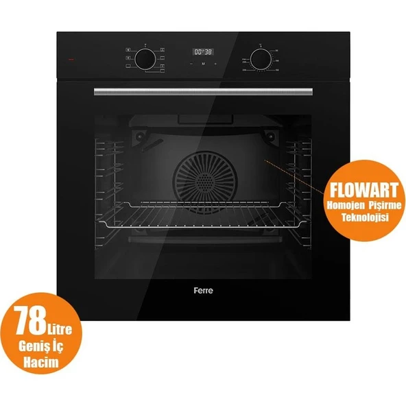 Ferre Flowart Serisi Siyah Set (SS035 + QBL63CS +D080-SA) - Resim 4