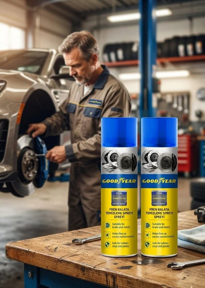 GOODYEAR 2'Lİ SET FREN BALATA TEMİZLEME SPREYİ ürün görseli 1