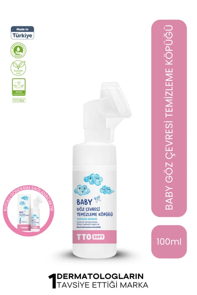 TTO Soft Baby Göz Çevresi Temizleme Köpüğü 100ml ürün görseli 1
